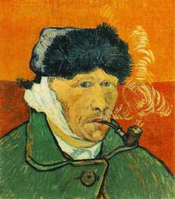 van-gogh-self portrait with bandaged ear and pipe 1889 XX priavt