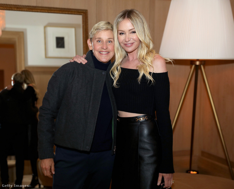 Ellen DeGeneres és Portia de Rossi. (Fotó: Kelly Sullivan / Getty Images Hungary)