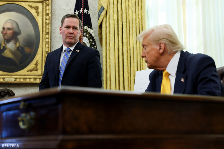 Michael Waltz és Donald Trump 2025. március 7-én