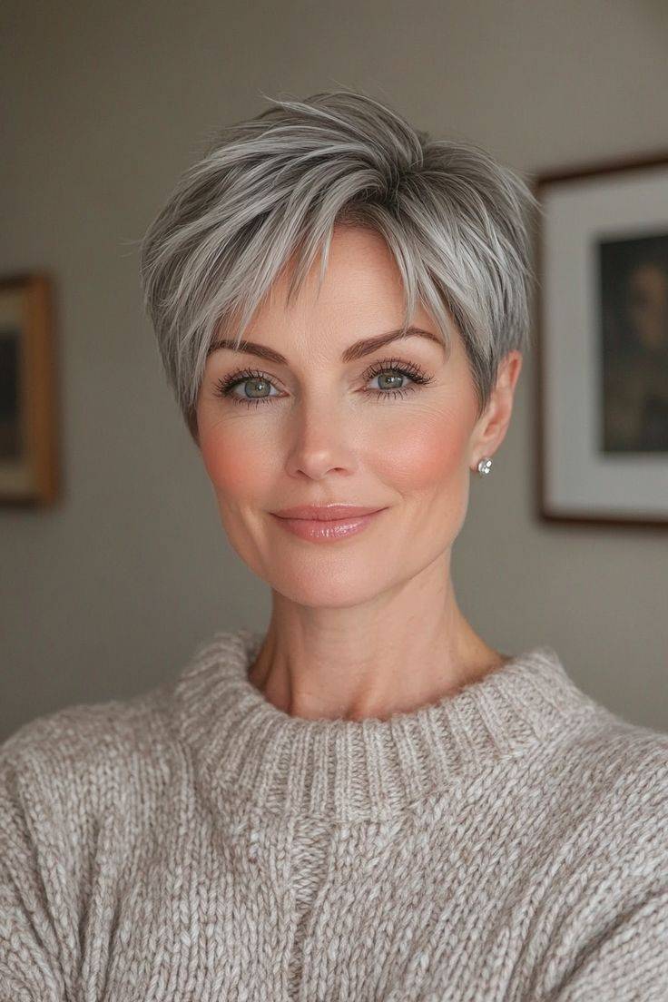 Ez a tépett pixie modern, nőies és magabiztos külsőt ad viselőjének, ráadásul többnek mutatja a hajat. Elég egy kis lakk vagy zselé, hogy csinosan álljon.