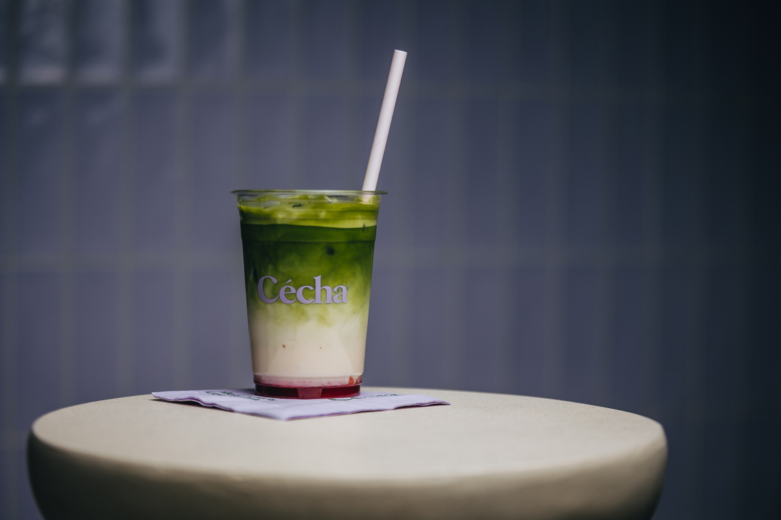 Strawberry Matcha Latte