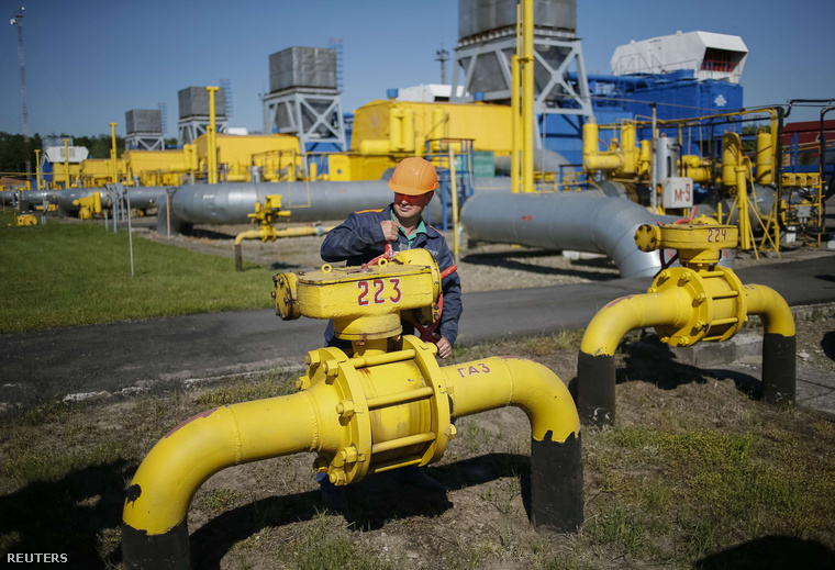 Gázcsövek a Gazprom egyik nyugati elosztójánál