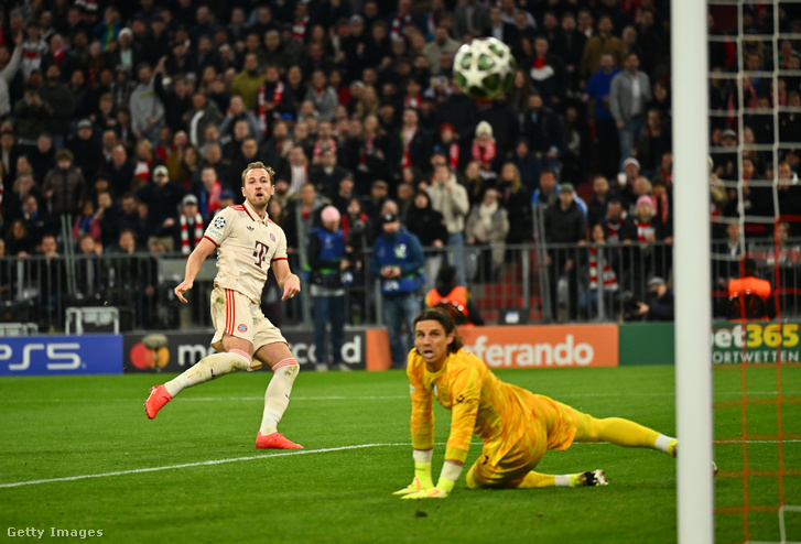Harry Kane hatalmas helyzetet puskázott el a müncheni meccs első félidejében
