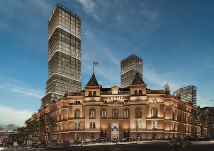 A belgrádi Trump Tower és Trump International Hotel látványterve.