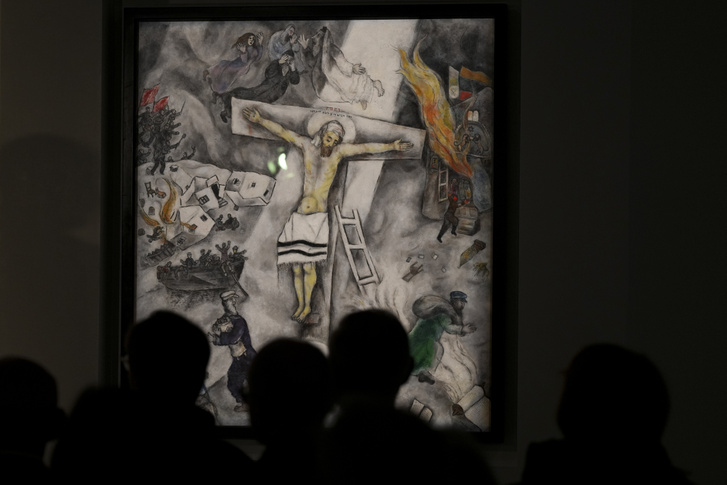 Marc Chagall: Fehér keresztre feszítés