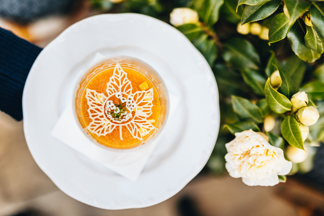 Apricot and passion fruit tiramisu