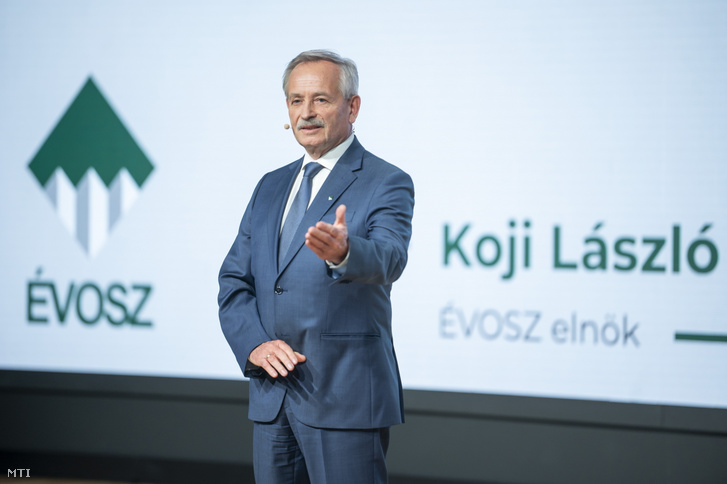 Koji László, az Építési Vállalkozók Országos Szakszövetségének (ÉVOSZ) elnöke 2025 április 9-én
