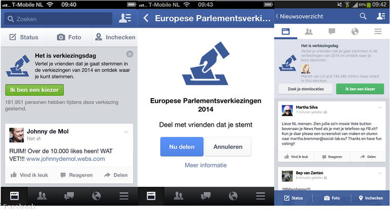 A fenti képen a Holland Facebook szavazó-app látható