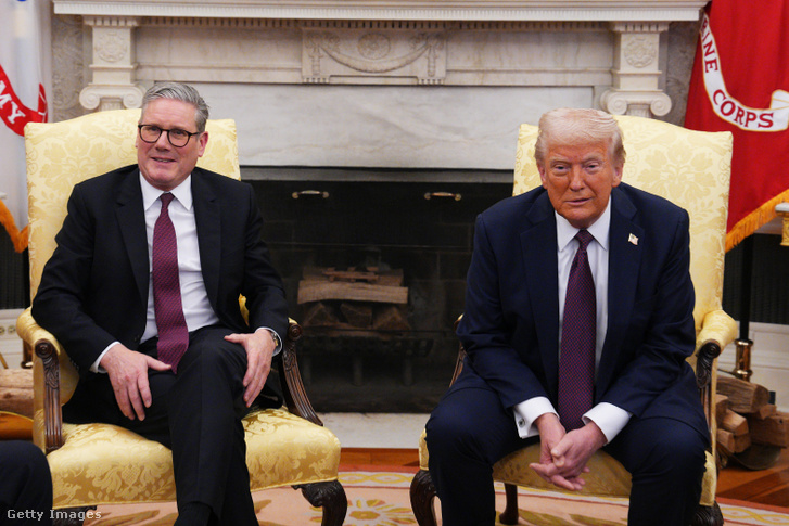 Keir Starmer és Donald Trump 2025. február 27-én