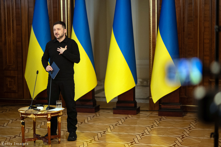 Volodimir Zelenszkij ukrán elnök 2025. április 17-én