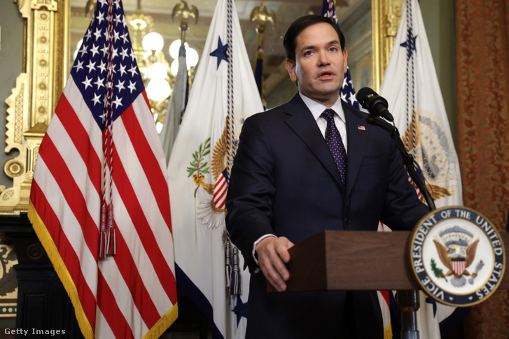 Marco Rubio amerikai külügyminiszter 2025. január 21-én Washingtonban