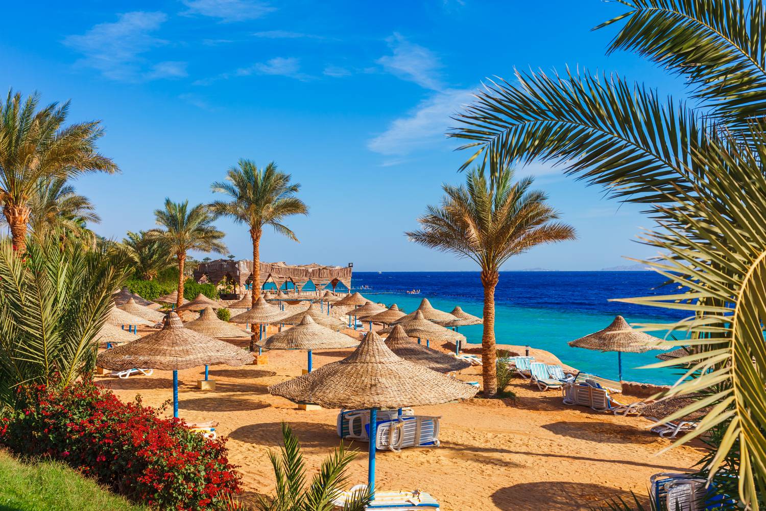 Sharm el-Sheikh lenyűgöző tengerpartja.