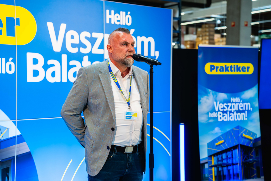 Péterfay Norbert, a veszprémi Praktiker vezetője