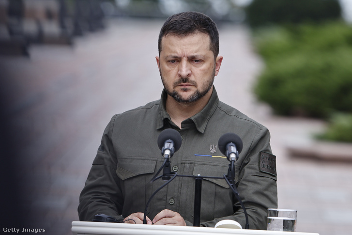 Volodimir Zelenszkij 2023. szeptember 6-án Kijevben