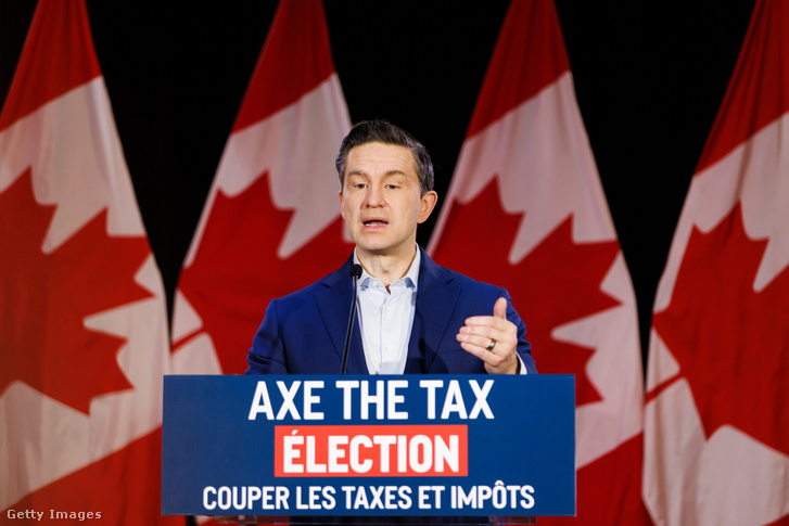 Pierre Poilievre Torontóban, Kanadában 2024. december 17-én