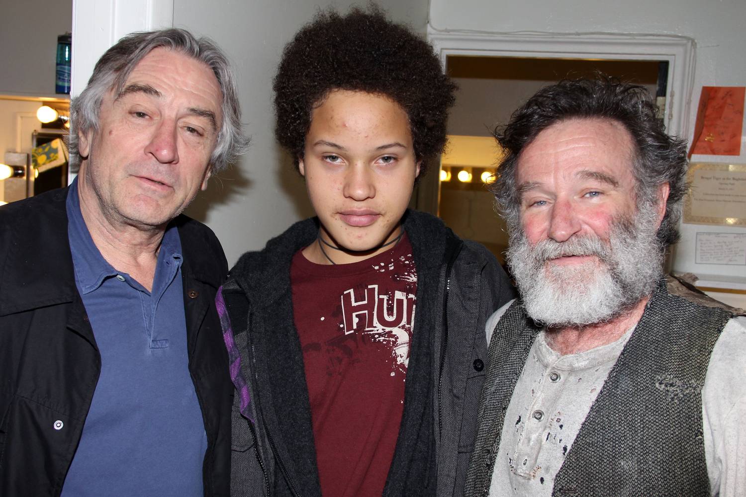Robert De Niro, Robin Williams és az akkor még Aaron nevet használó Airyn 2011-ben.