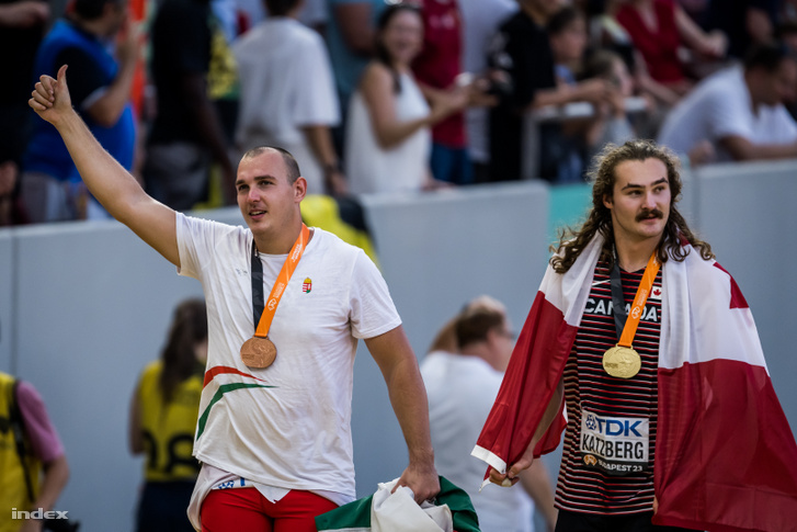 Halász Bence és Ethan Katzberg 2023. augusztus 20-án