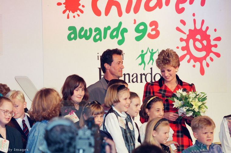 Diana hercegné és Sylvester Stallone egy jótékonysági eseményen. (Fotó: Getty Images)