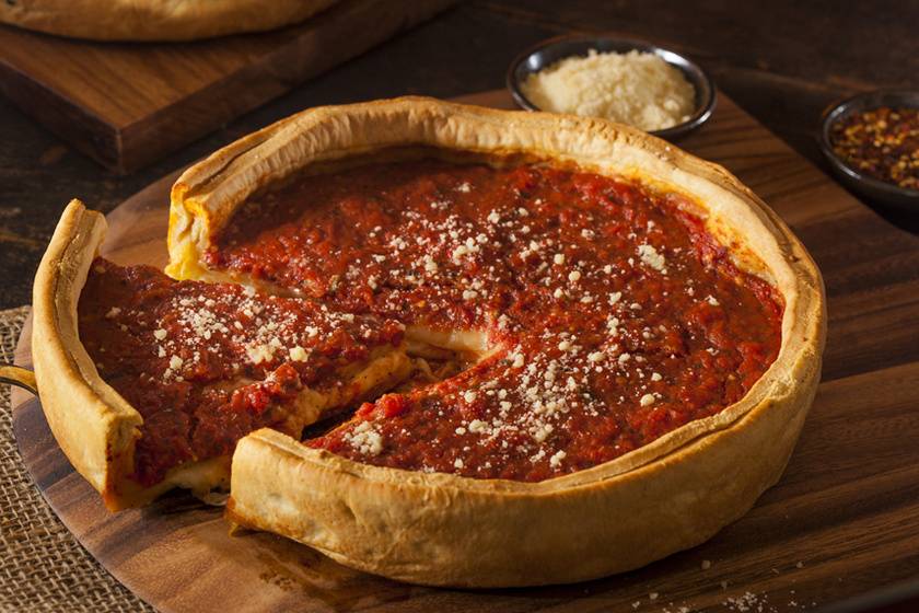 Chicagoi pizza