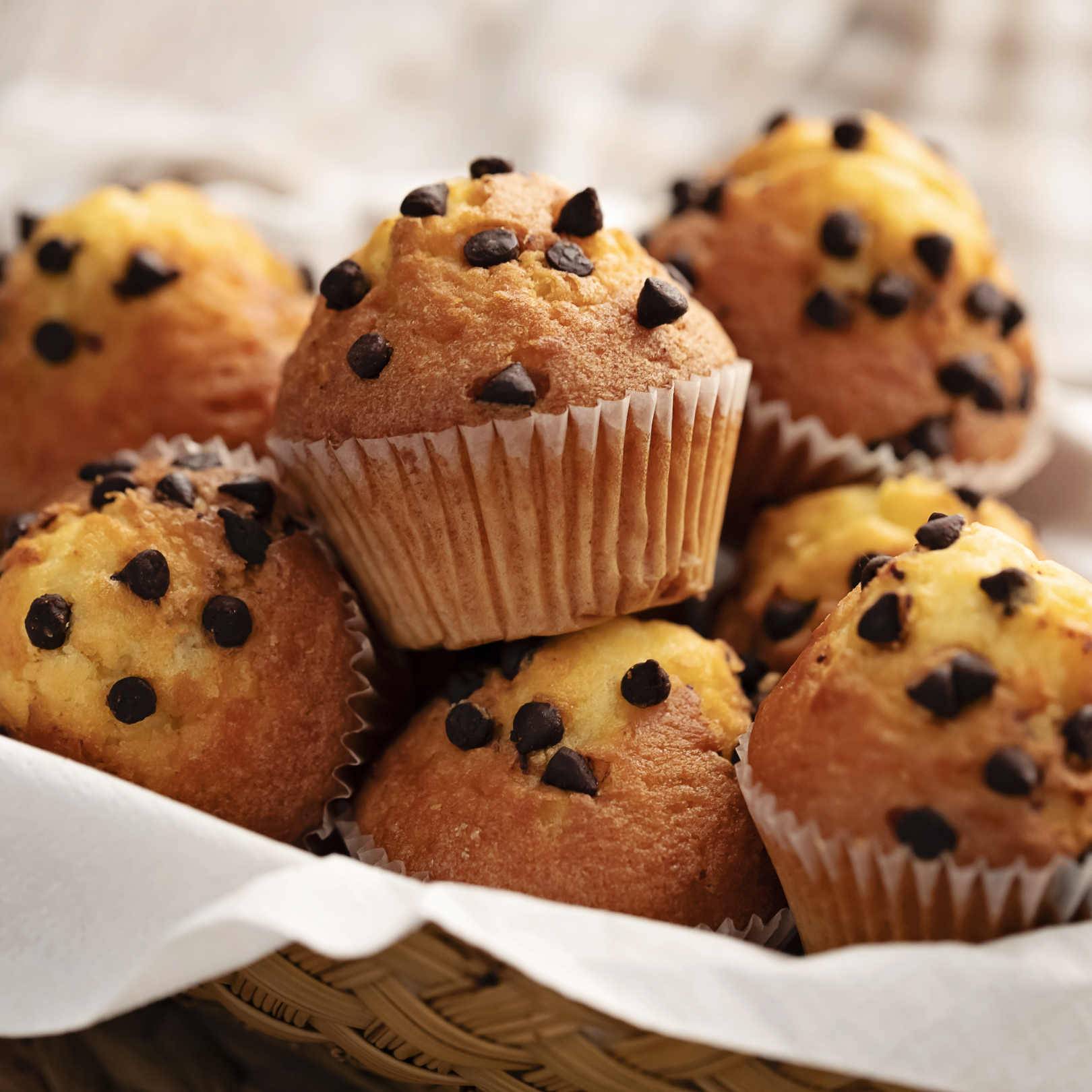 Csokidarabos muffin.
