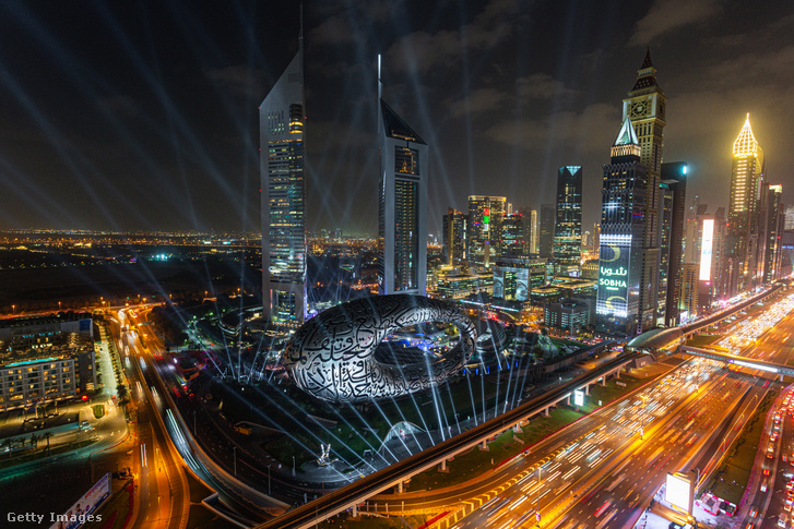 A Jövő Múzeuma Dubaiban 2022. február 2-án