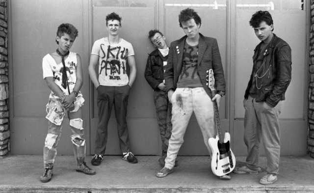 A Trottel punkzenekar tagjai 1982-ben