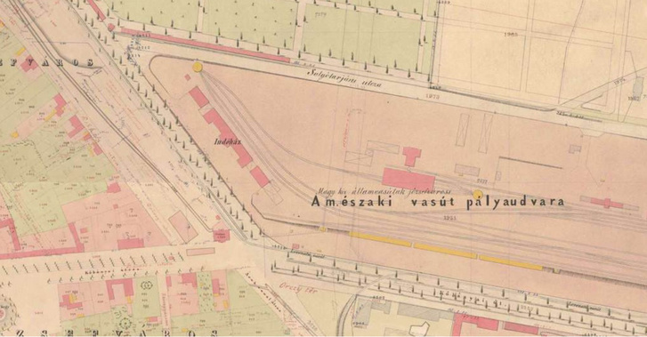 1867-es térkép a területről