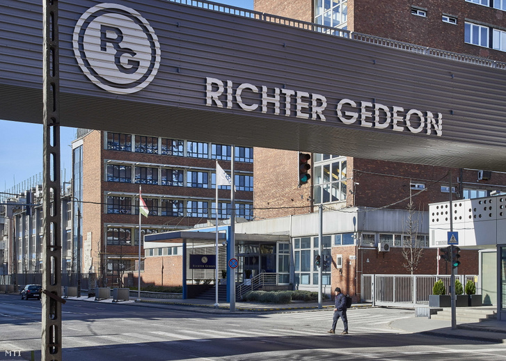 A Richter Gedeon Nyrt. épülete 2023. március 12-én