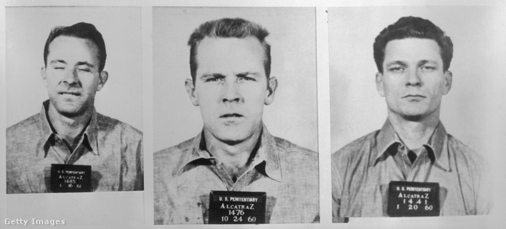 Clarence Anglin, John Anglin és Frank Morris körözési fotója