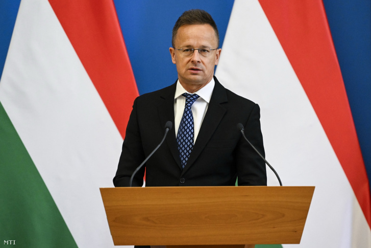 Szijjártó Péter külgazdasági és külügyminiszter Budapesten 2025. május 12-én