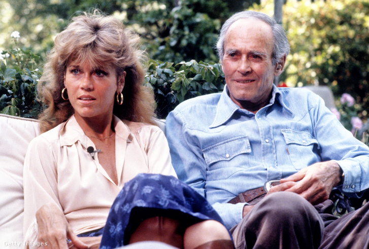 Jane Fonda apjával, Henry Fondával 1979 körül
