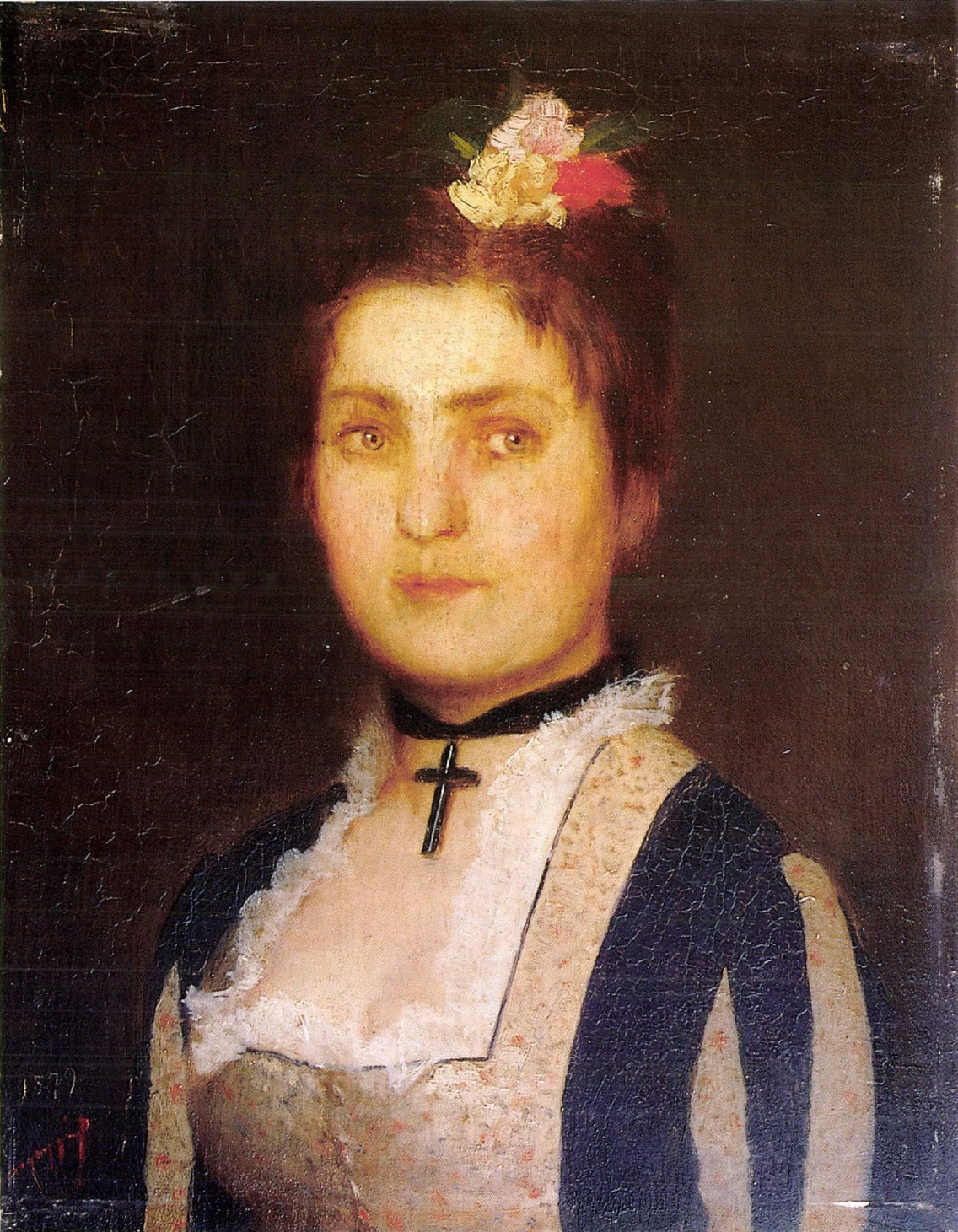 Szinyei Merse Pál: Szirmay Alfrédné Probstner Mária arcképe, 1879
