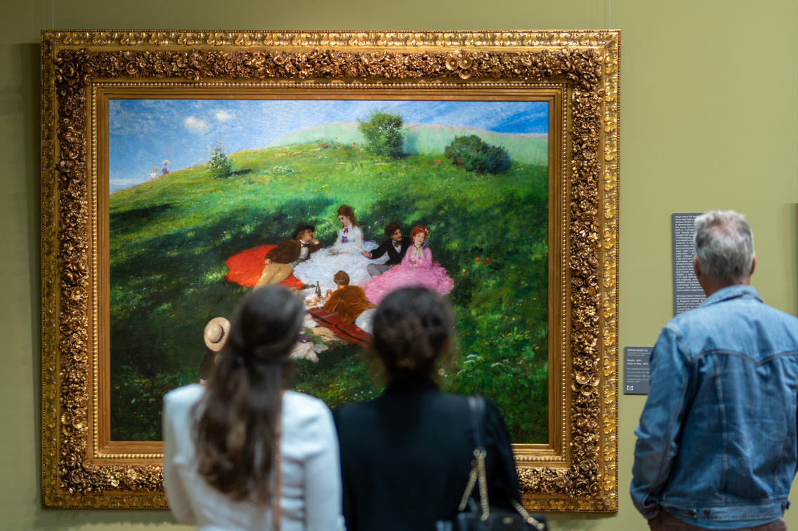A festmény jelenlegi helyén, a Magyar Nemzeti Galériában