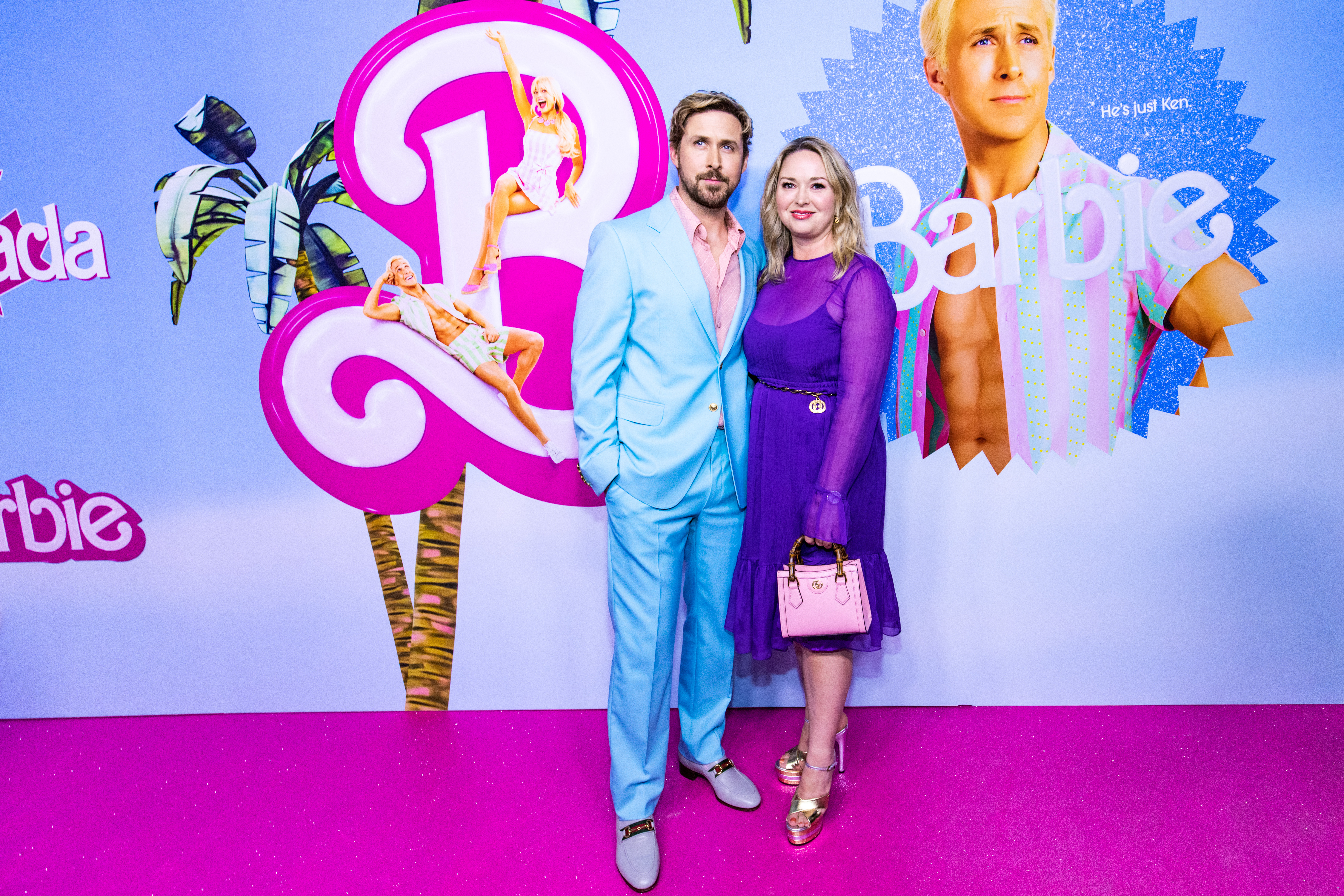 Ryan Gosling és nővére a 2023-mas Barbie című film bemutatóján szülővárosukban, Torontóban.