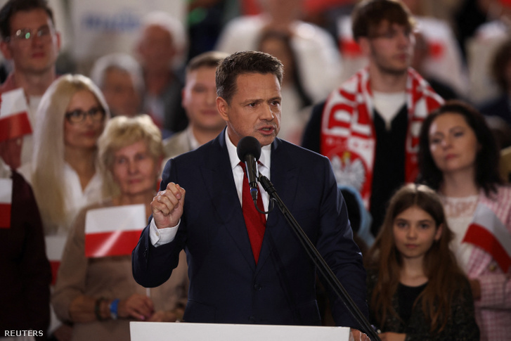 Rafal Trzaskowski 2025. május 18-án Lengyelországban