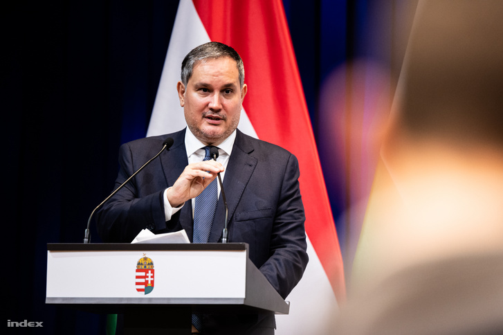 Nagy Márton beszél a Kormányinfón 2025. április 17-én