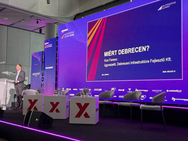 Kun Ferenc, a Debreceni Infrastruktúra Fejlesztő Kft. ügyvezetője az Automotive Summiton