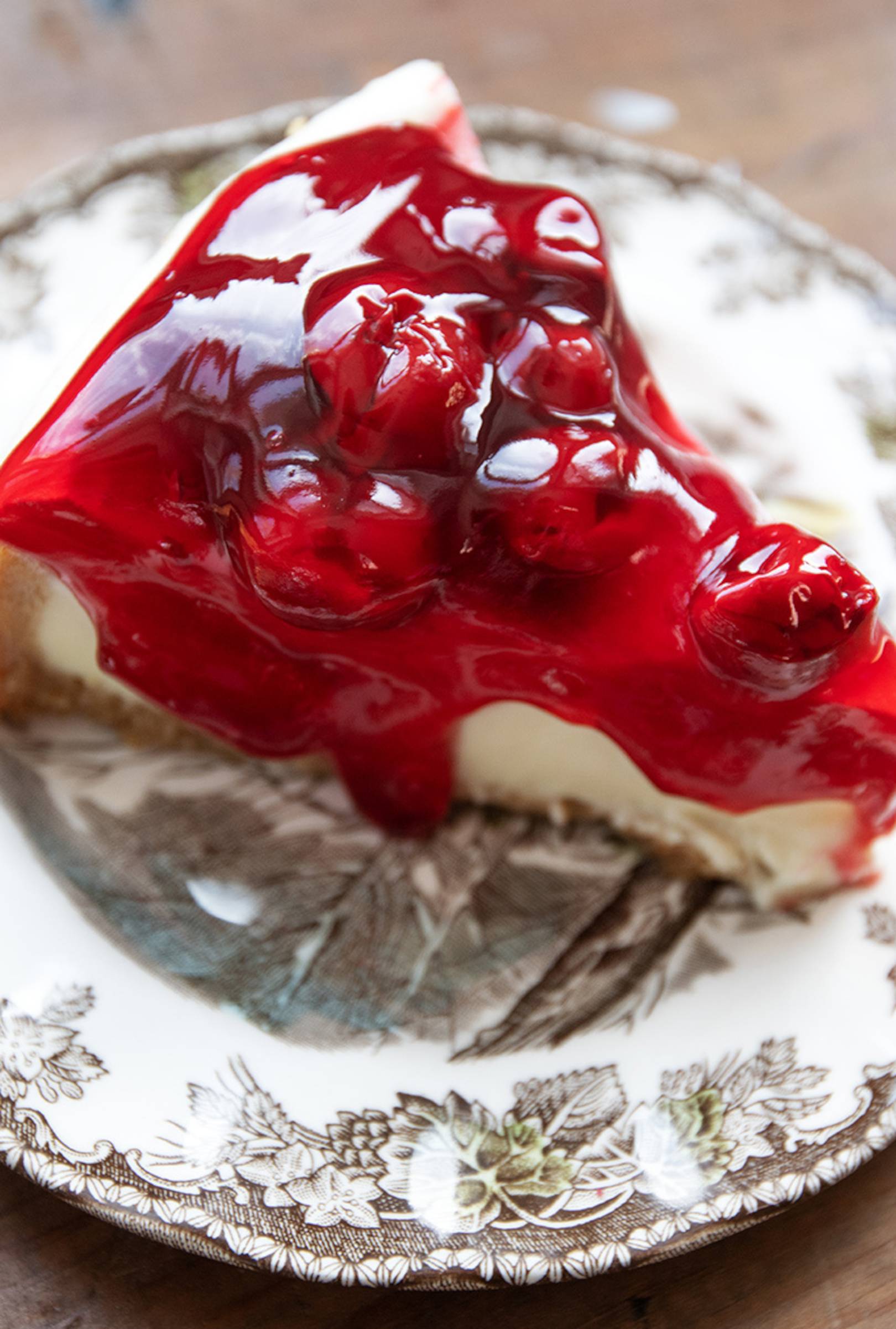 Cseresznyés sajttorta, sütés nélkül.