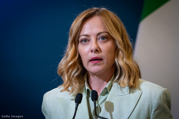 Giorgia Meloni 2025. április 29-én Rómában