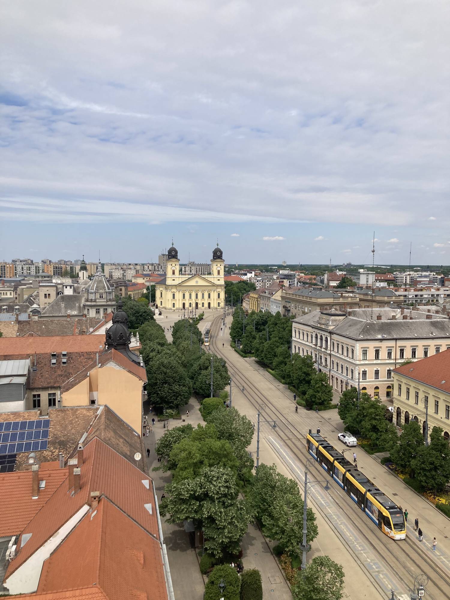 Panoráma a Kistemplom tornyából