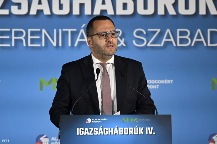Lánczi Tamás, a Szuverenitásvédelmi Hivatal elnöke 2025. március 28-án
