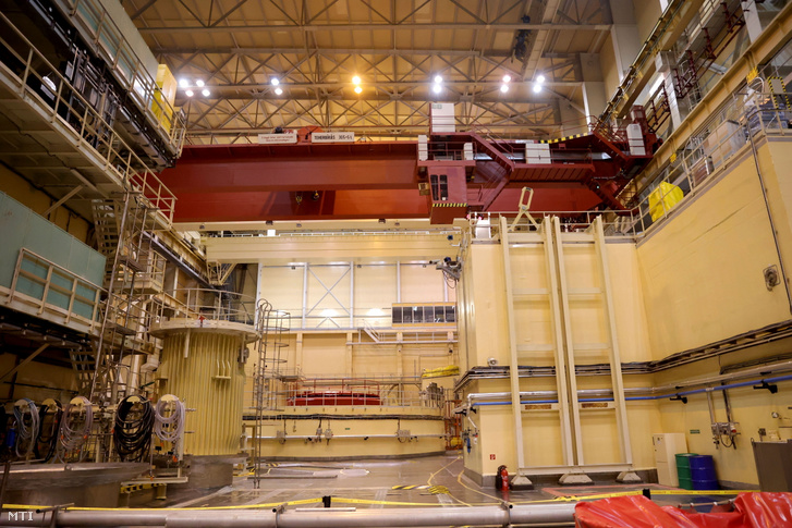 Az MVM Paksi Atomerőmű Zrt. hármas és négyes reaktorcsarnoka 2023. december 5-én