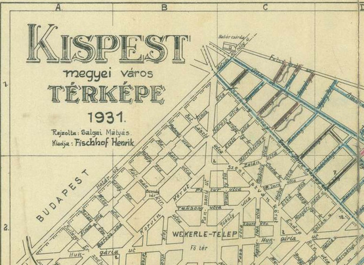 A terület térképe 1931-ben