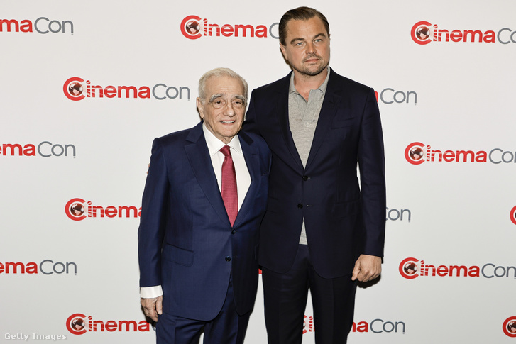Martin Scorsese és Leonardo DiCaprio 2023. április 27-én