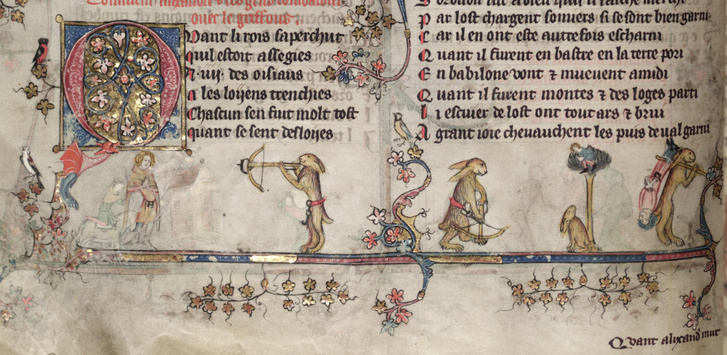 Romance alexander oxford 81v hares 1