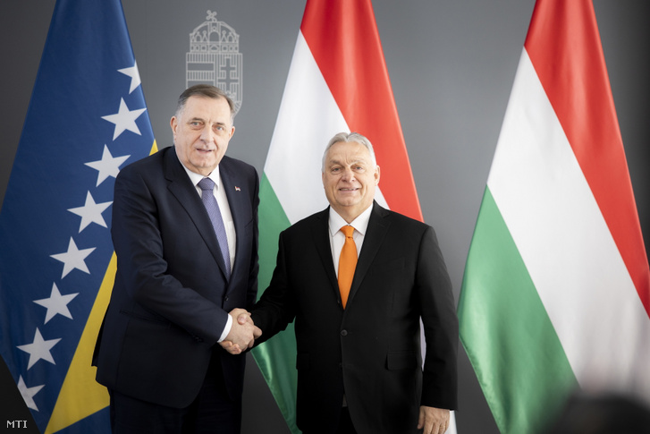 Milorad Dodik és Orbán Viktor 2025. február 17-én
