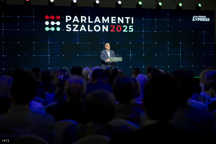 Orbán Viktor a Parlamenti Szalon 2025 rendezvényen 2025. június 10-én