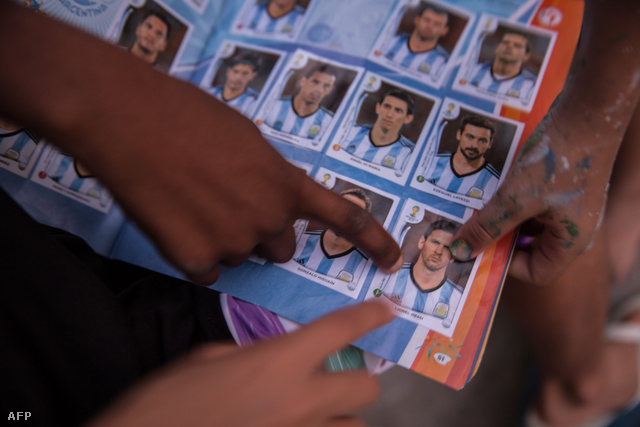 Messi-kártya egy csereberén a vb előtt