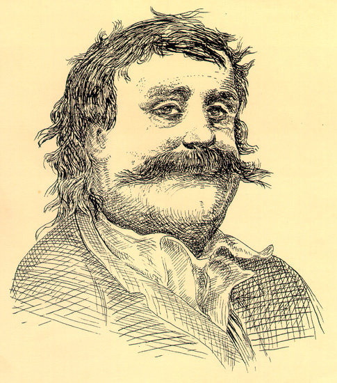 Ponori Thewrewk Ádám Ajtony grafikus rajza Pató Pálról