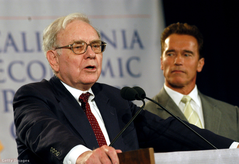 Warren Buffett és Arnold Schwarzenegger. (Fotó: Getty Images)